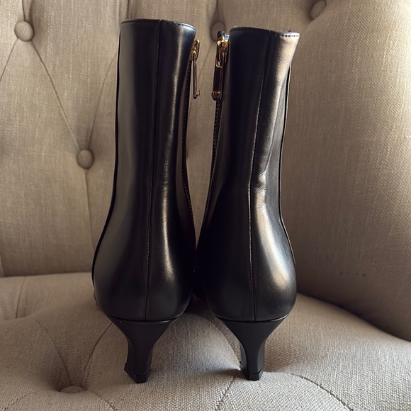 Michael Kors Black Leather Ankle Boots - Picture 9 of 9